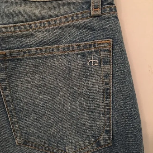 RAG &amp; Bone Blue High-rise Ankle Skinny Jeans In Helena