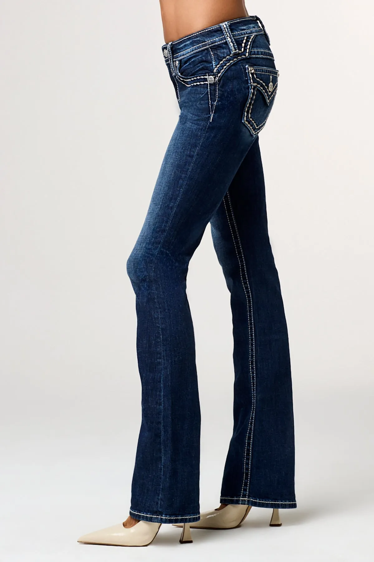 Raleigh Stitched Bootcut Jeans