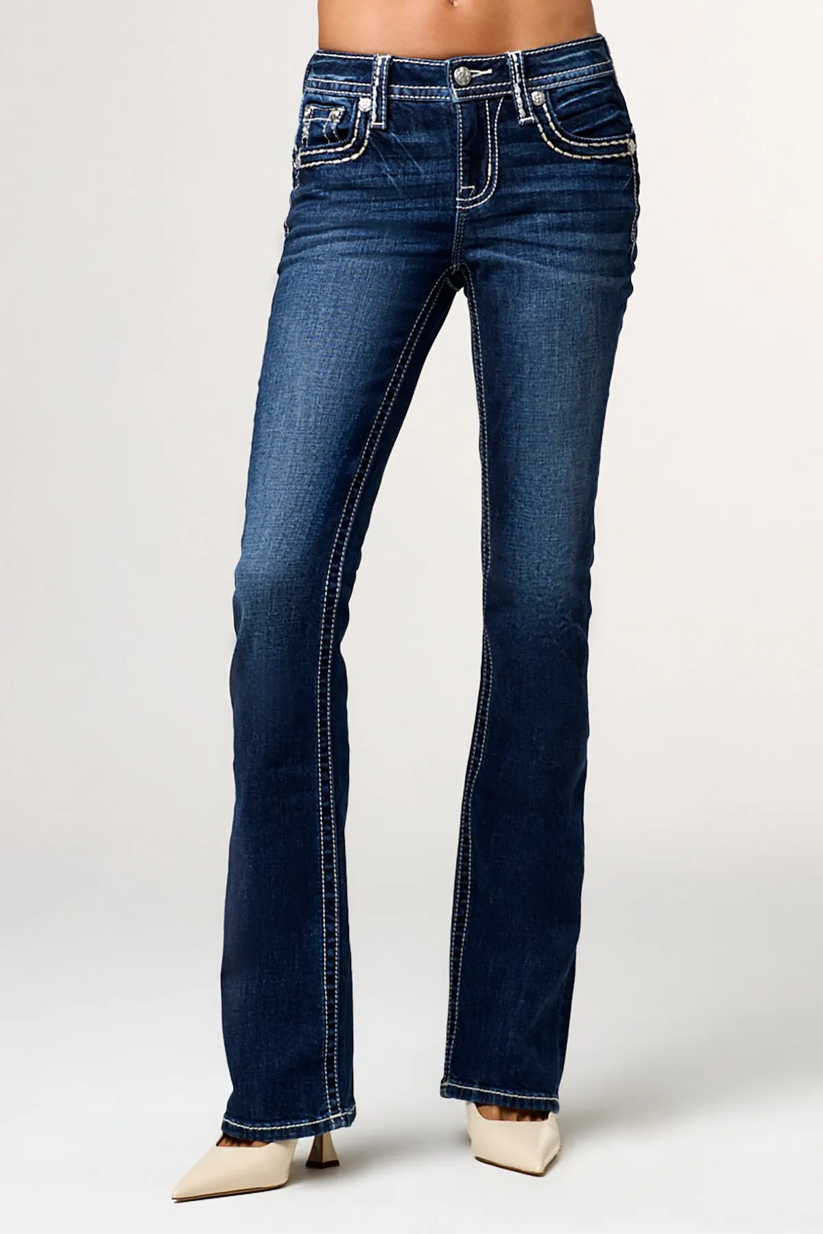 Raleigh Stitched Bootcut Jeans