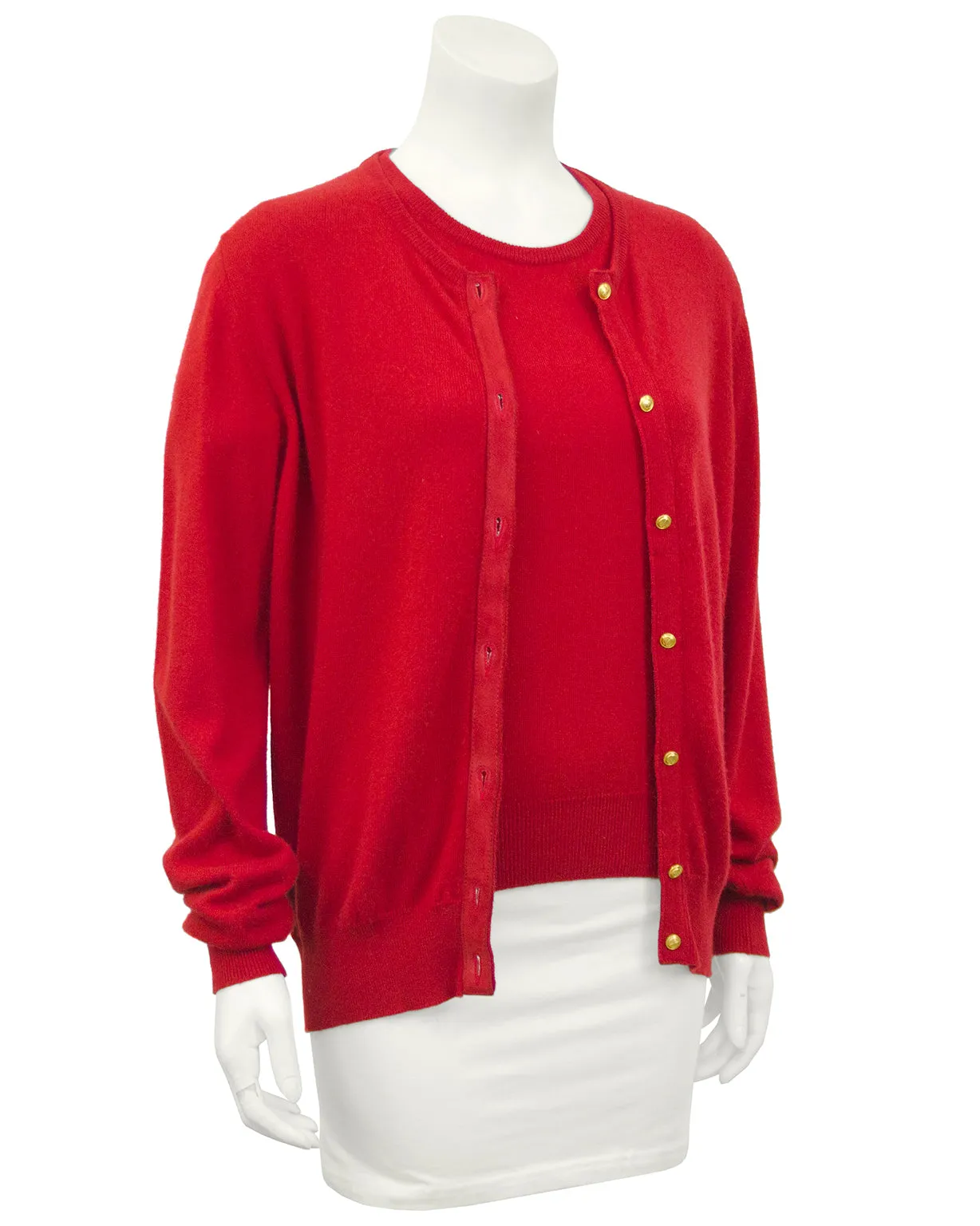 Red Cashmere Twin Set