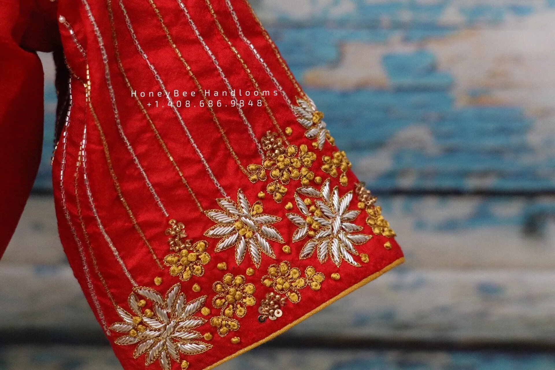Red Saree Blouse |Maggam Work Blouse | saree stitched Blouse | handloom saree Blouse| pattu saree Blouse | Red Blouse | HoneyBee Handlooms