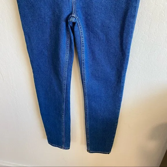 RE/DONE 90s ultra high rise skinny jeans 70s blue