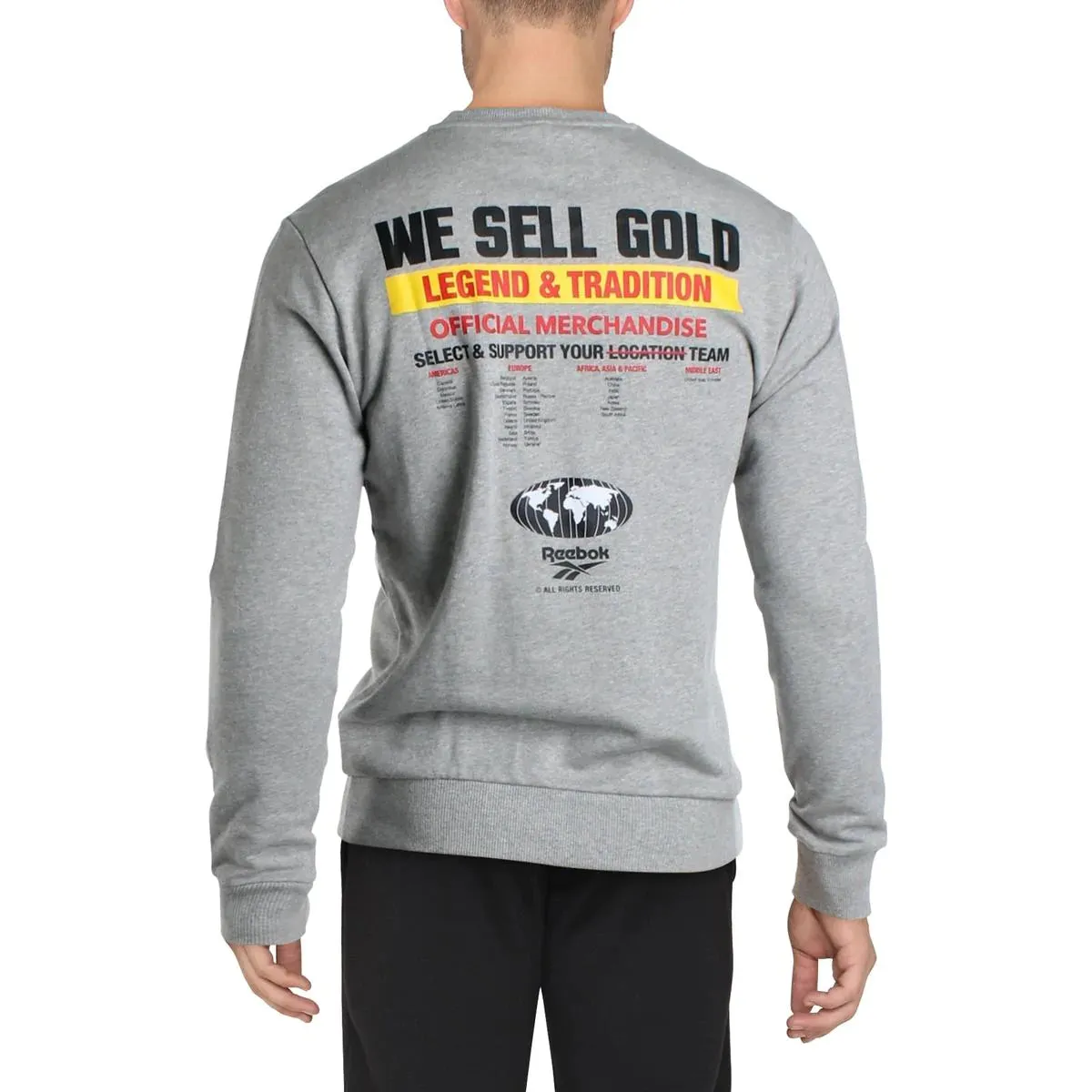 Reebok T-Shirts & Long Sleeves | Classics GP Gold Tee Black/GRAY – Mens|Womens
