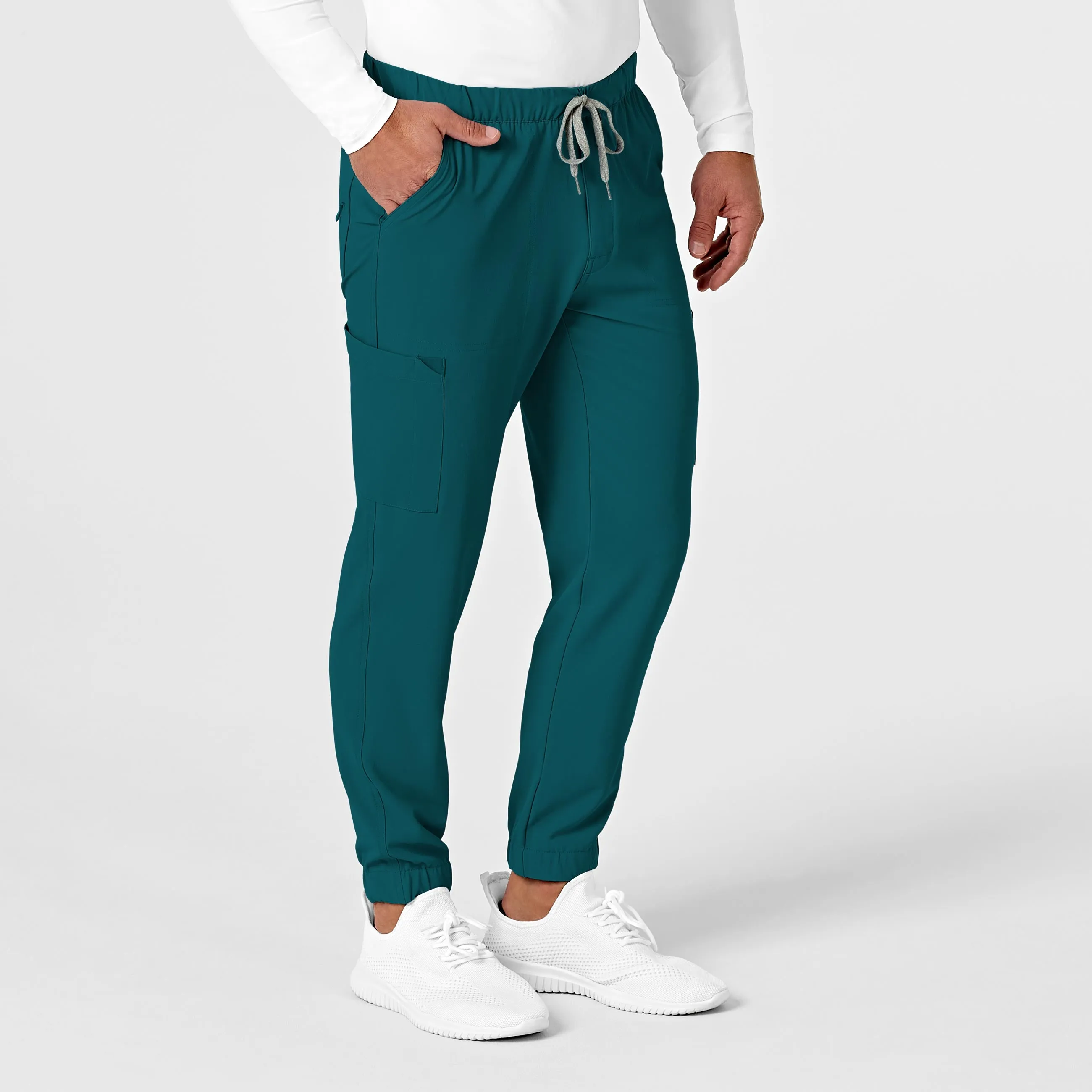 RENEW 5034 Men's Jogger Scrub Pants Caribbean Blue