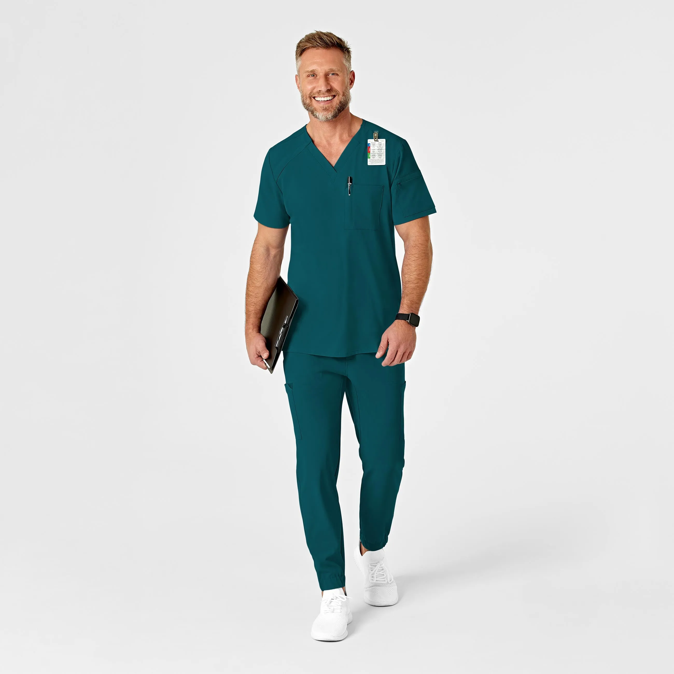RENEW 5034 Men's Jogger Scrub Pants Caribbean Blue