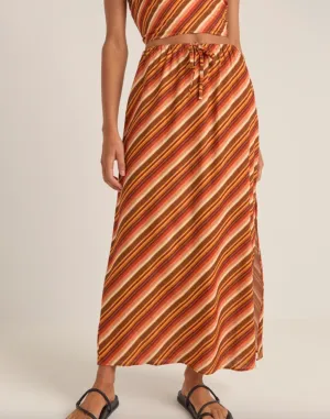 Rhythm Chica Stripe Maxi Skirt
