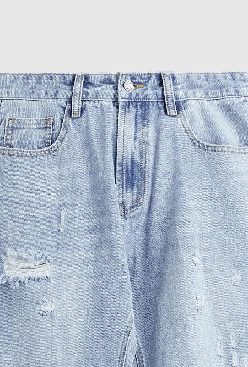 Ripped Slim Fit Denim Jean