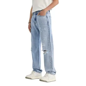 Ripped Slim Fit Denim Jean