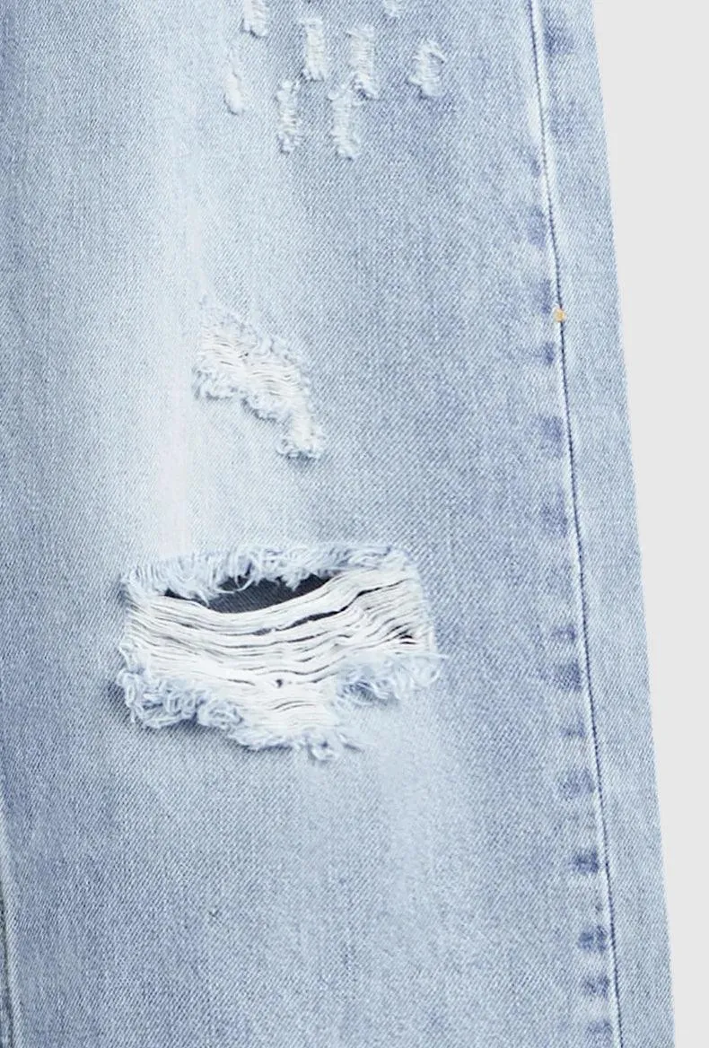 Ripped Slim Fit Denim Jean