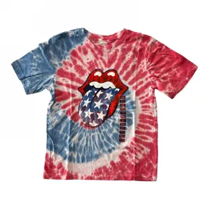 Rolling Stones Boys Tie Dyed Graphic Short Sleeve T-Shirt Gray Multi XL (14-16)