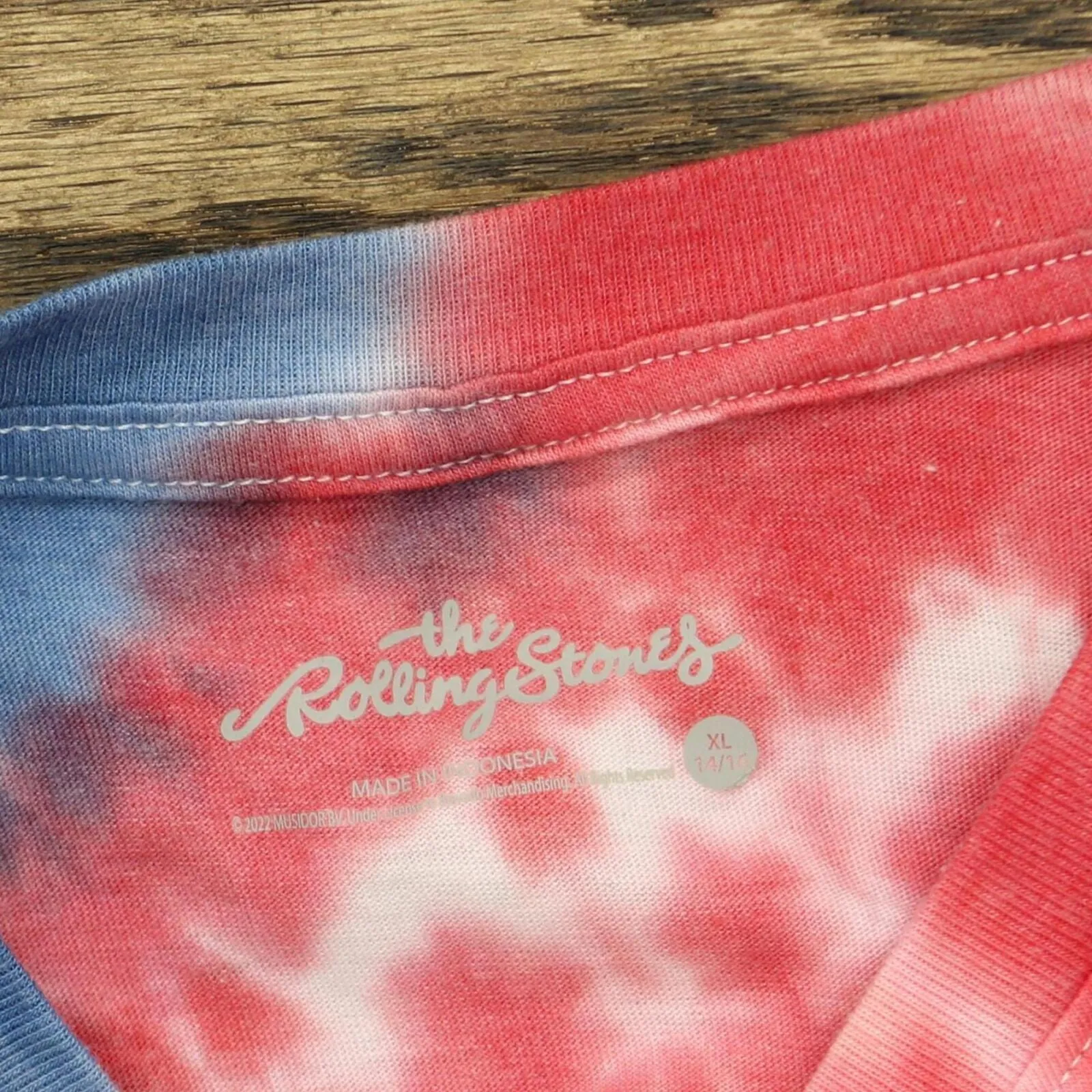 Rolling Stones Boys Tie Dyed Graphic Short Sleeve T-Shirt Gray Multi XL (14-16)
