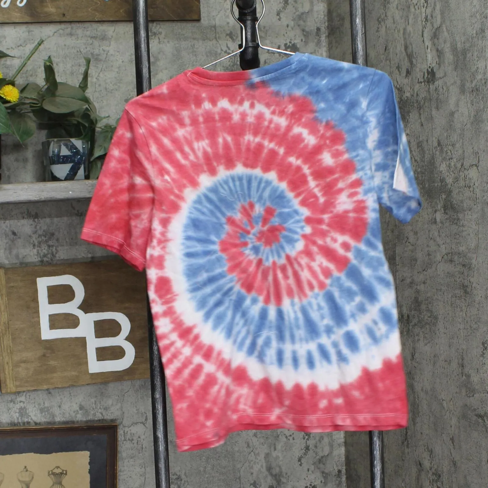 Rolling Stones Boys Tie Dyed Graphic Short Sleeve T-Shirt Gray Multi XL (14-16)