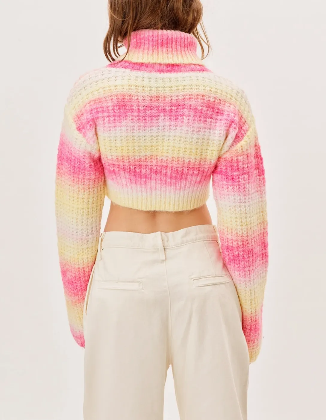 ROSA TURTLENECK CROP SWEATER