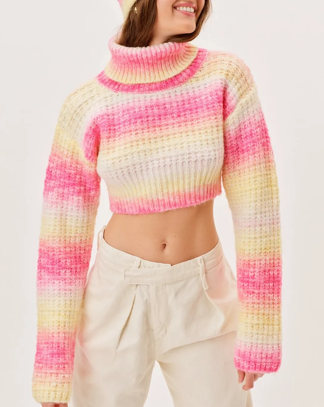 ROSA TURTLENECK CROP SWEATER