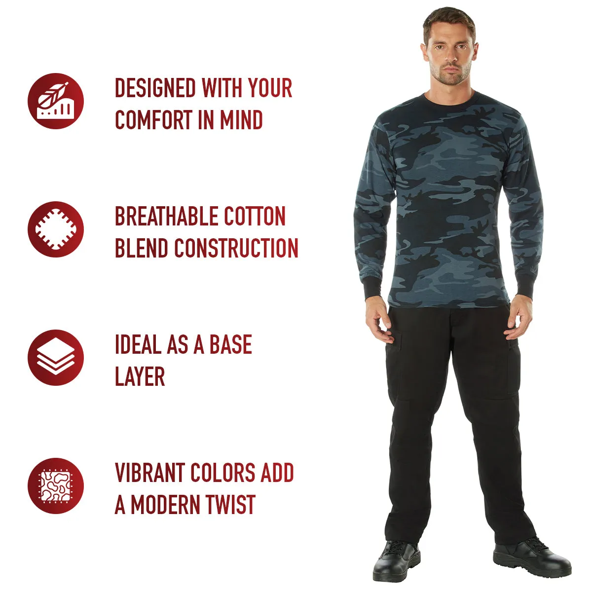 Rothco Long Sleeve Color Camo T-Shirt
