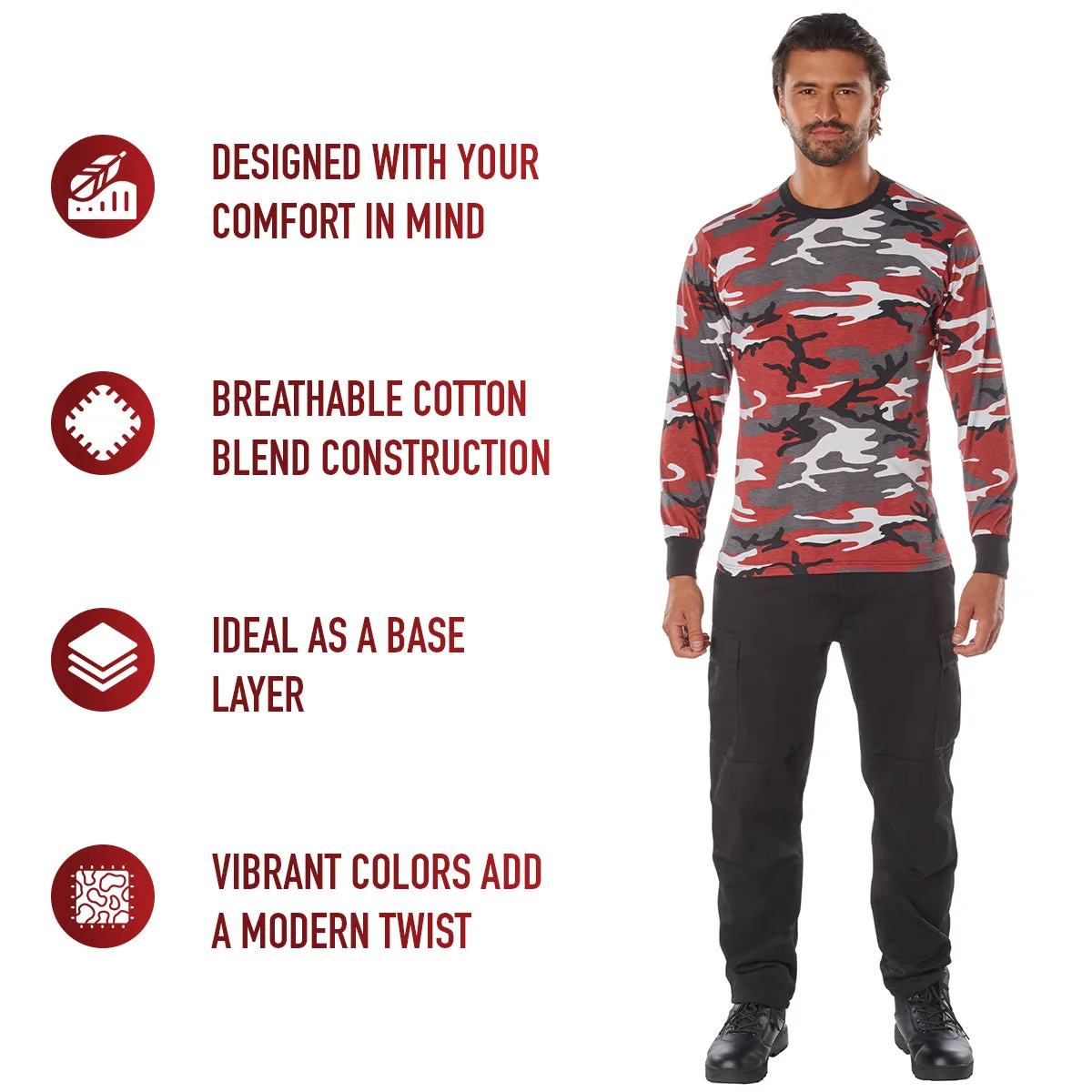 Rothco Long Sleeve Color Camo T-Shirt