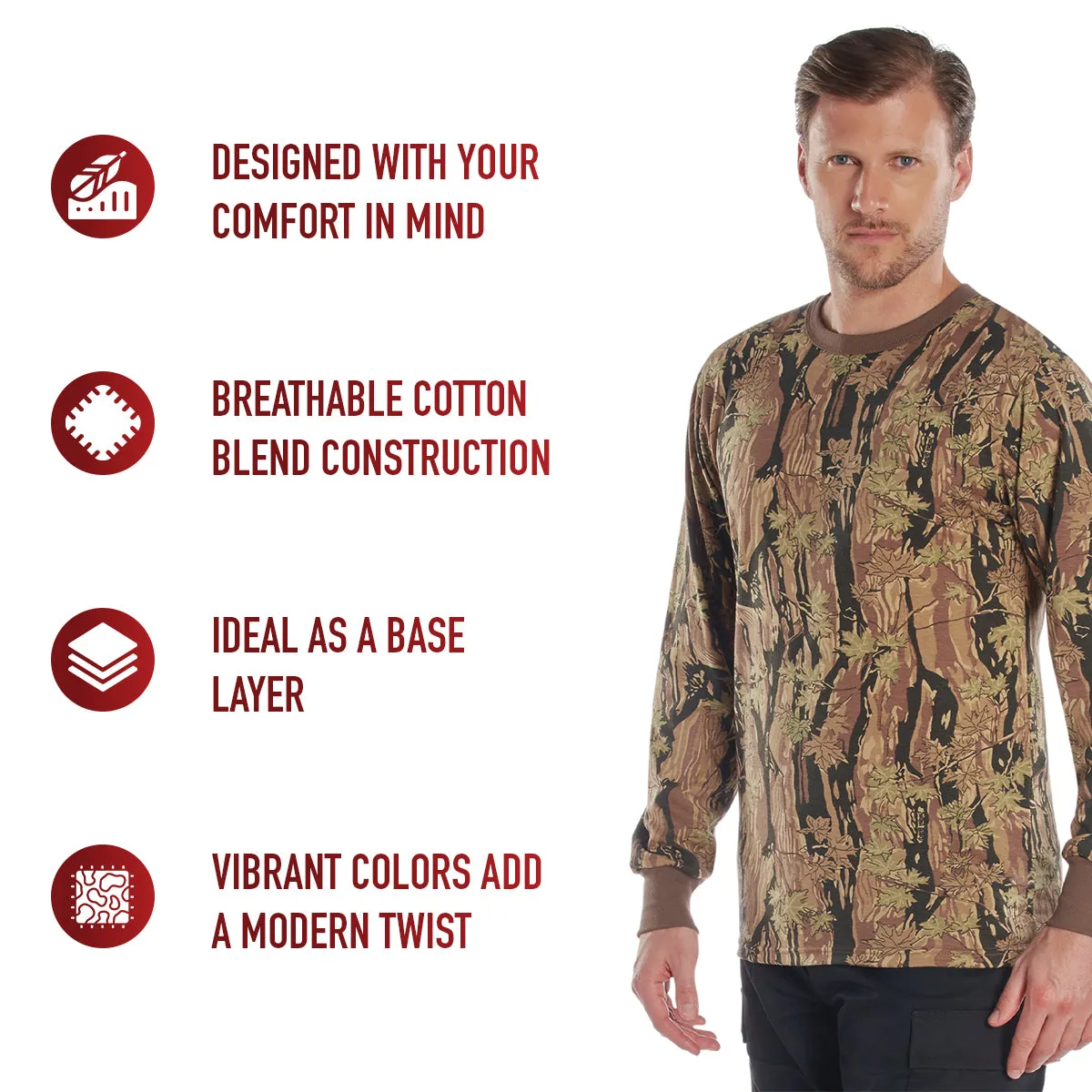 Rothco Long Sleeve Color Camo T-Shirt