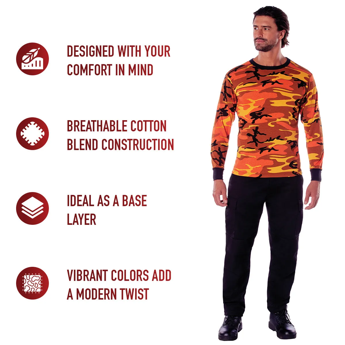 Rothco Long Sleeve Color Camo T-Shirt