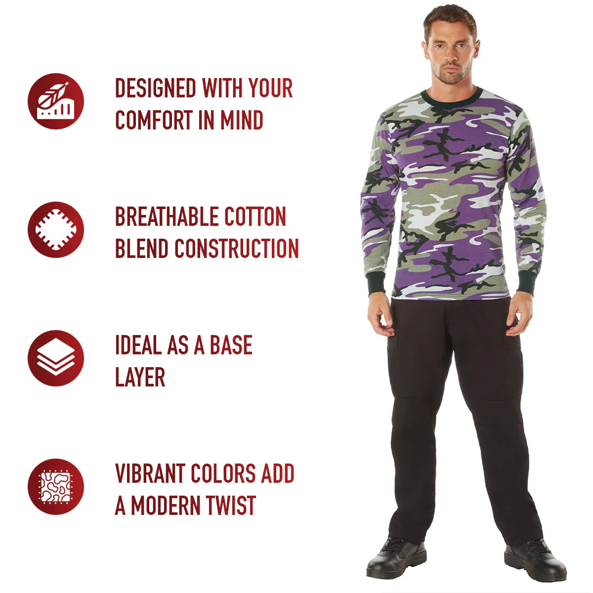 Rothco Long Sleeve Color Camo T-Shirt
