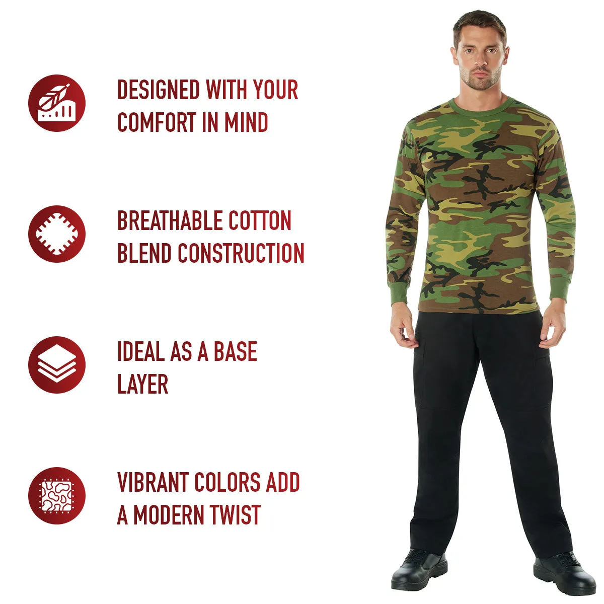 Rothco Long Sleeve Color Camo T-Shirt
