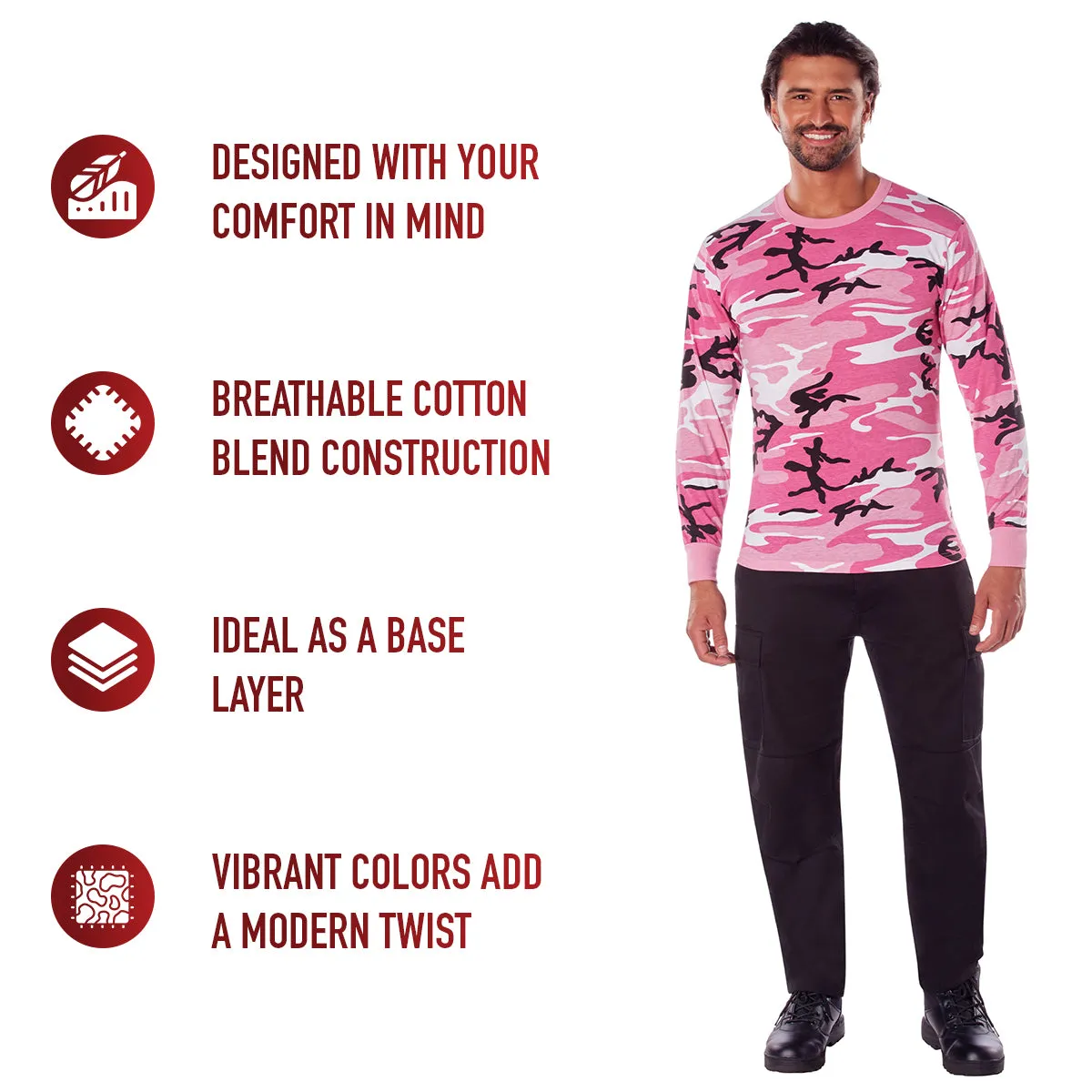Rothco Long Sleeve Color Camo T-Shirt