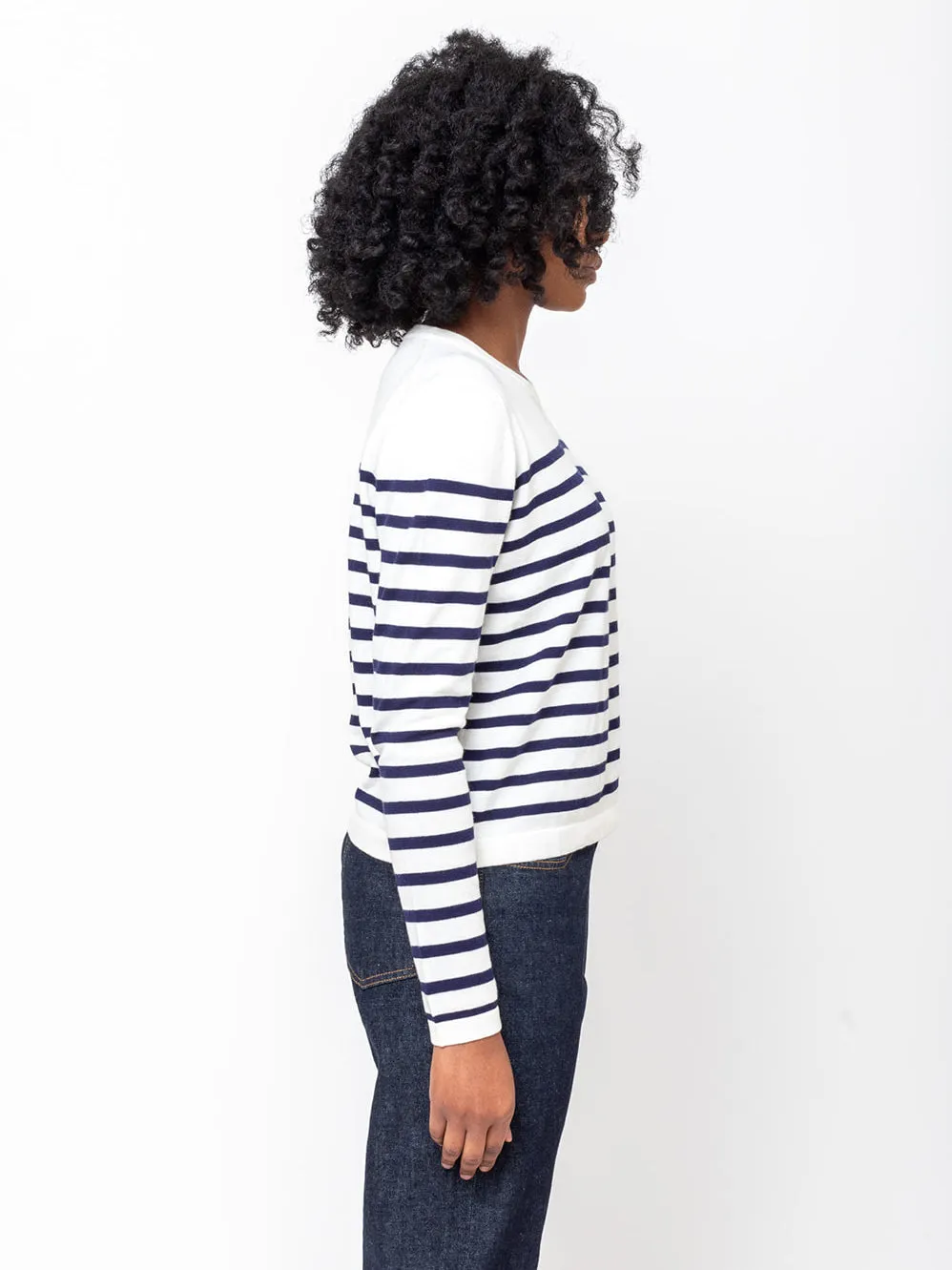 Round Neck Stripe Sweater