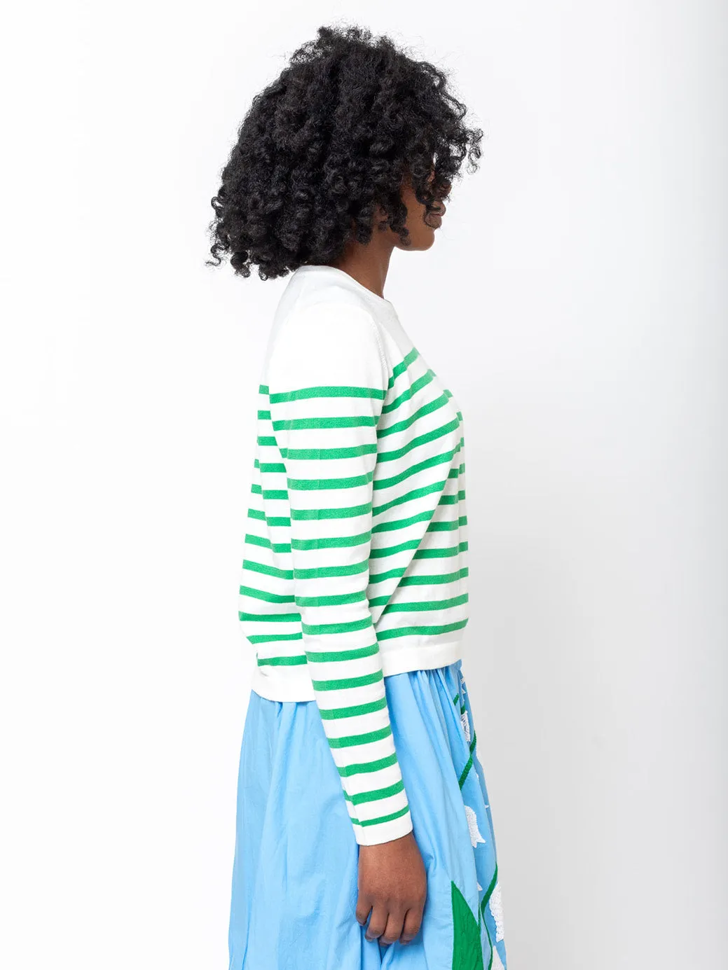 Round Neck Stripe Sweater