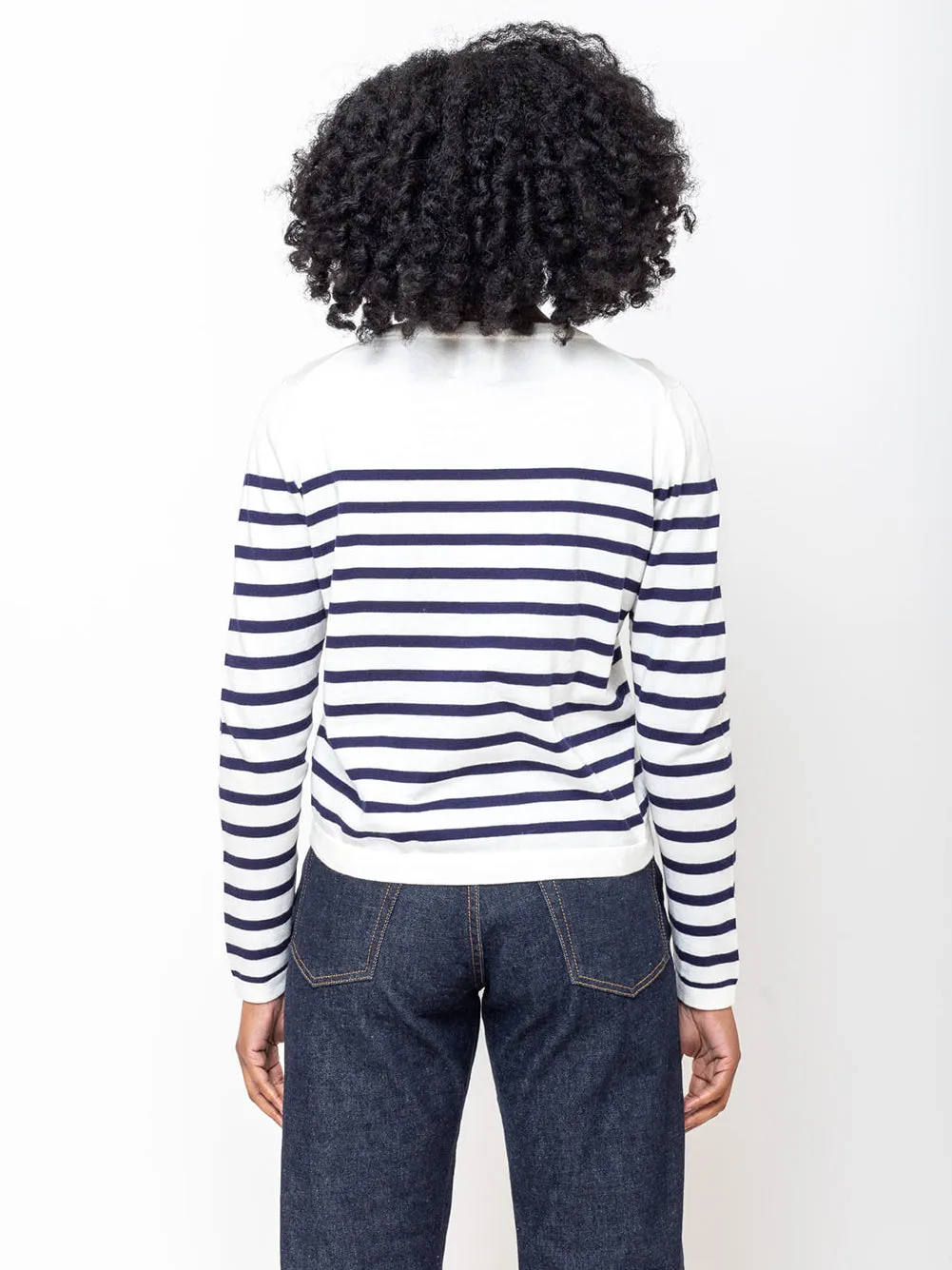Round Neck Stripe Sweater