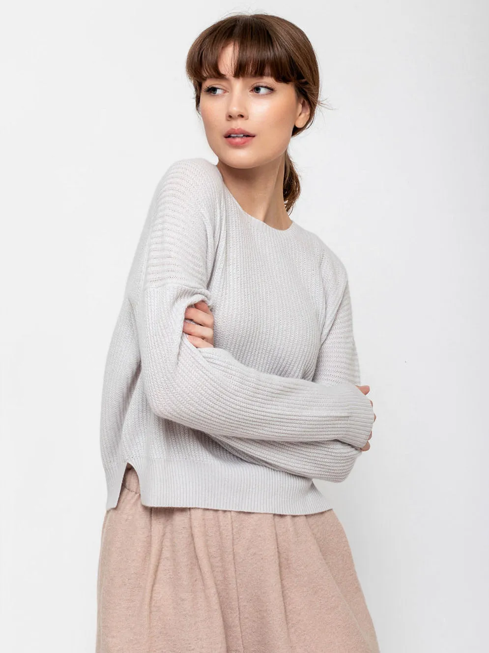 Round Neck Sweater - Moonlight