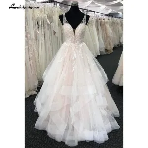 Roycebridal Sleeveless Bohemian Wedding Dress With Lace Bohemian Bridal Gown