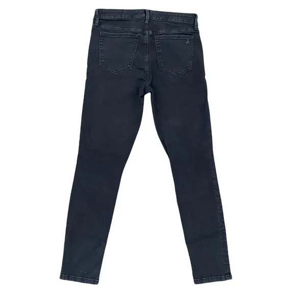Sam Edelman “The Kitten” Skinny Ankle Mid Rise Black Jeans 28