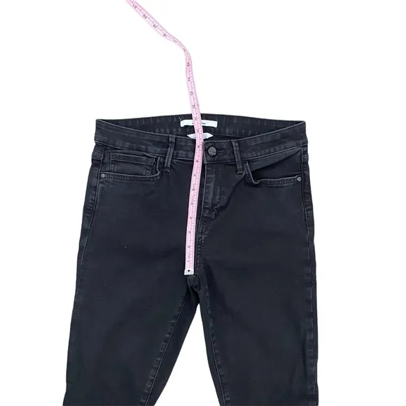 Sam Edelman “The Kitten” Skinny Ankle Mid Rise Black Jeans 28