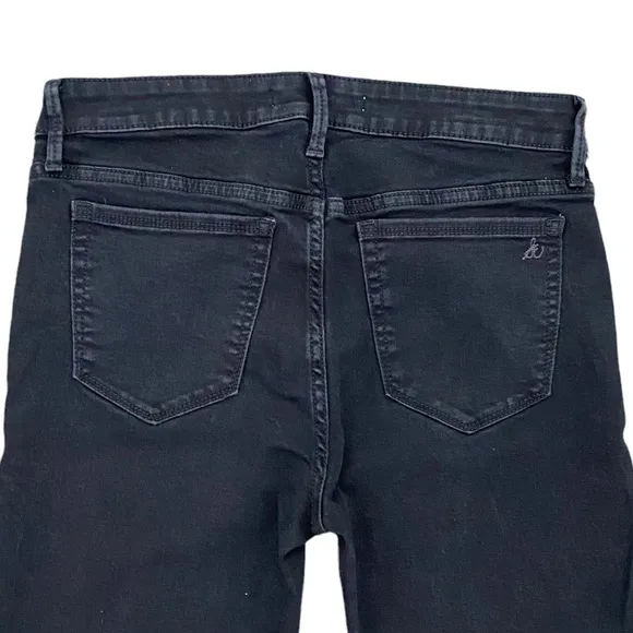 Sam Edelman “The Kitten” Skinny Ankle Mid Rise Black Jeans 28