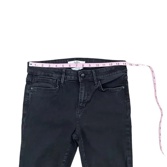 Sam Edelman “The Kitten” Skinny Ankle Mid Rise Black Jeans 28