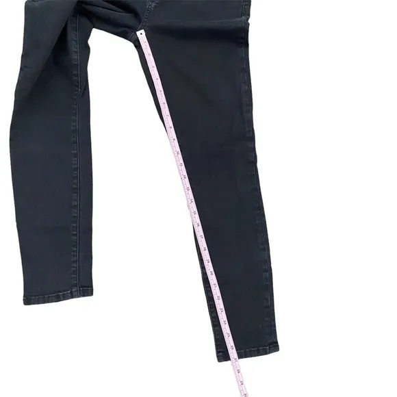 Sam Edelman “The Kitten” Skinny Ankle Mid Rise Black Jeans 28