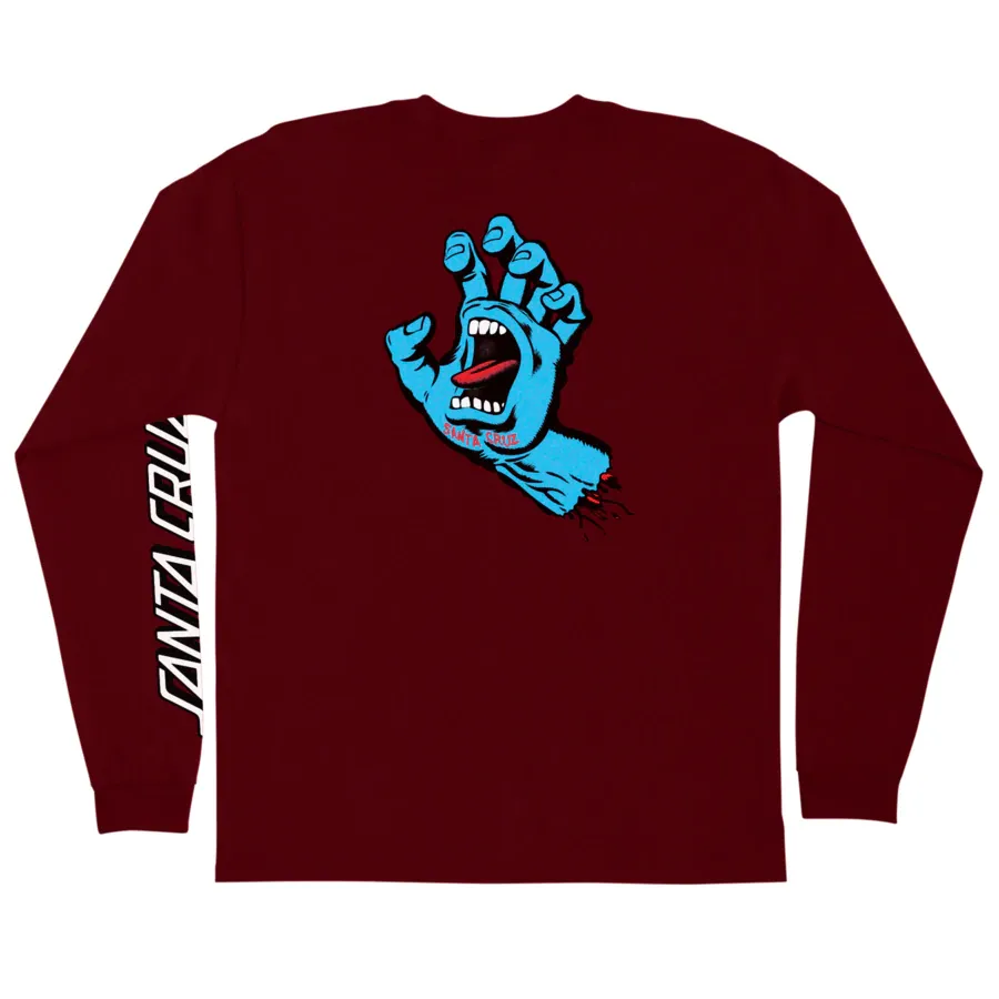 Santa Cruz Mens Screaming Hand L/S Tee