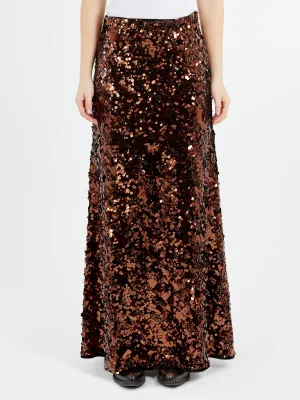 Sequins Maxi Skirt
