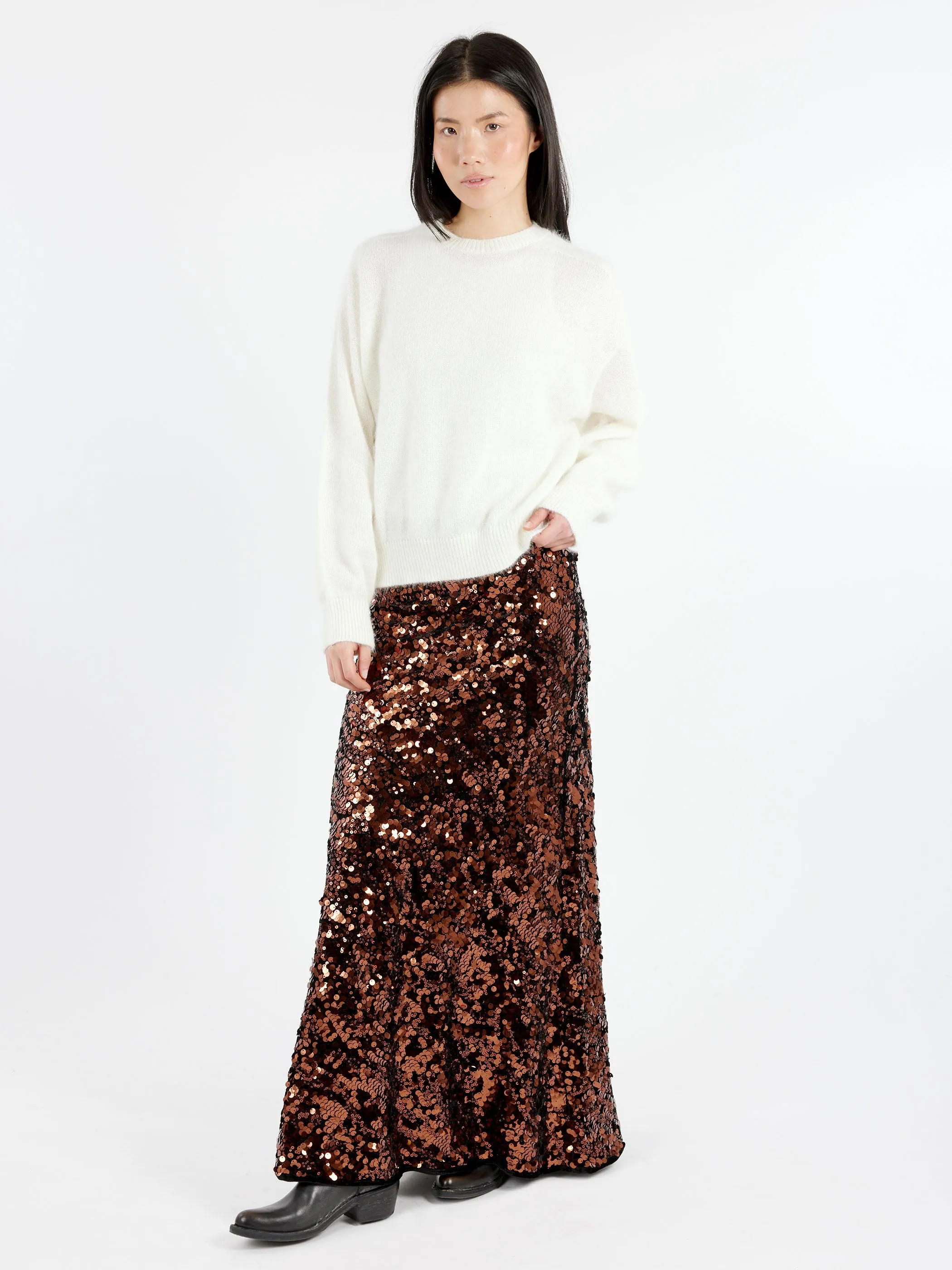 Sequins Maxi Skirt