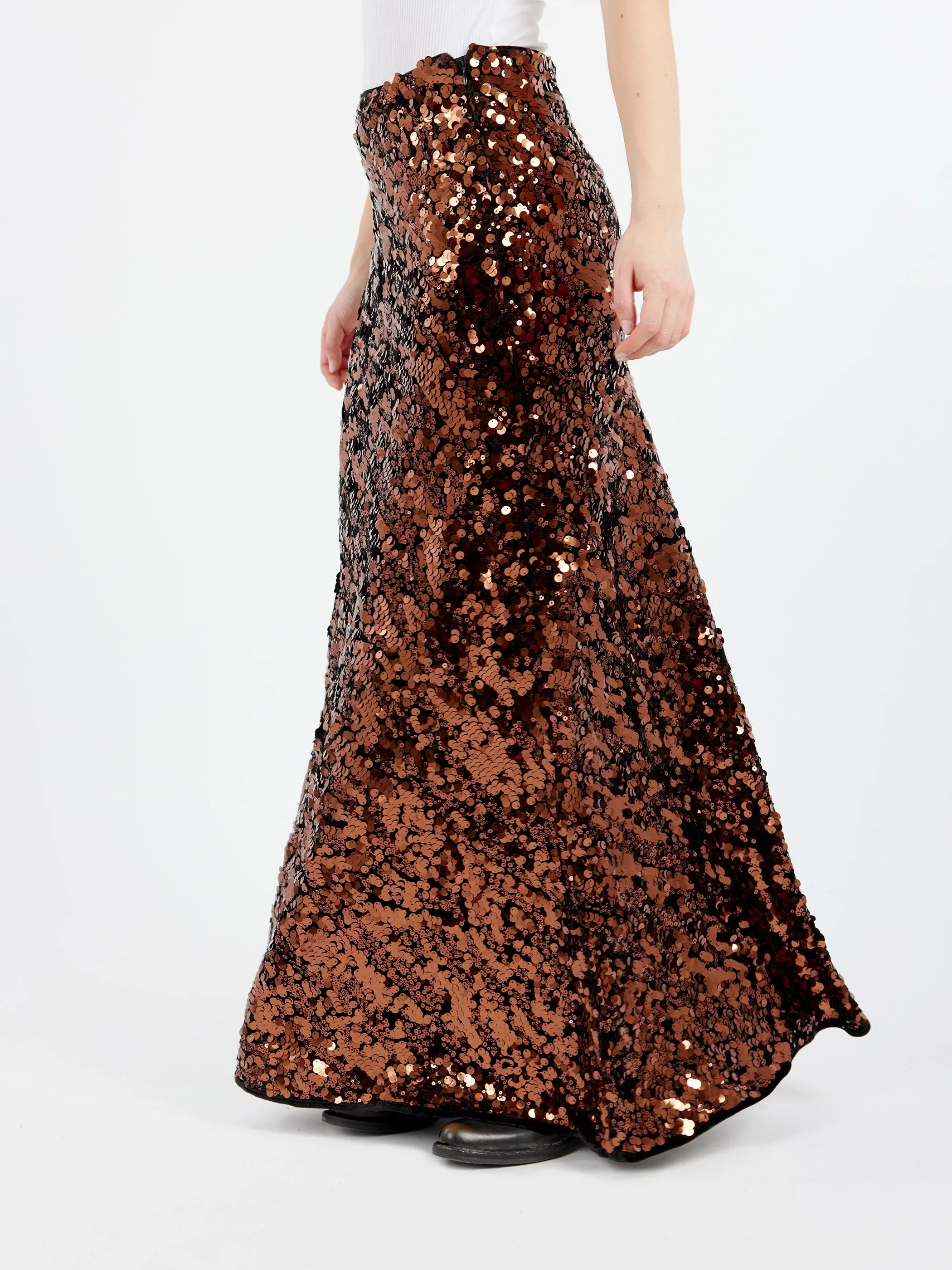 Sequins Maxi Skirt