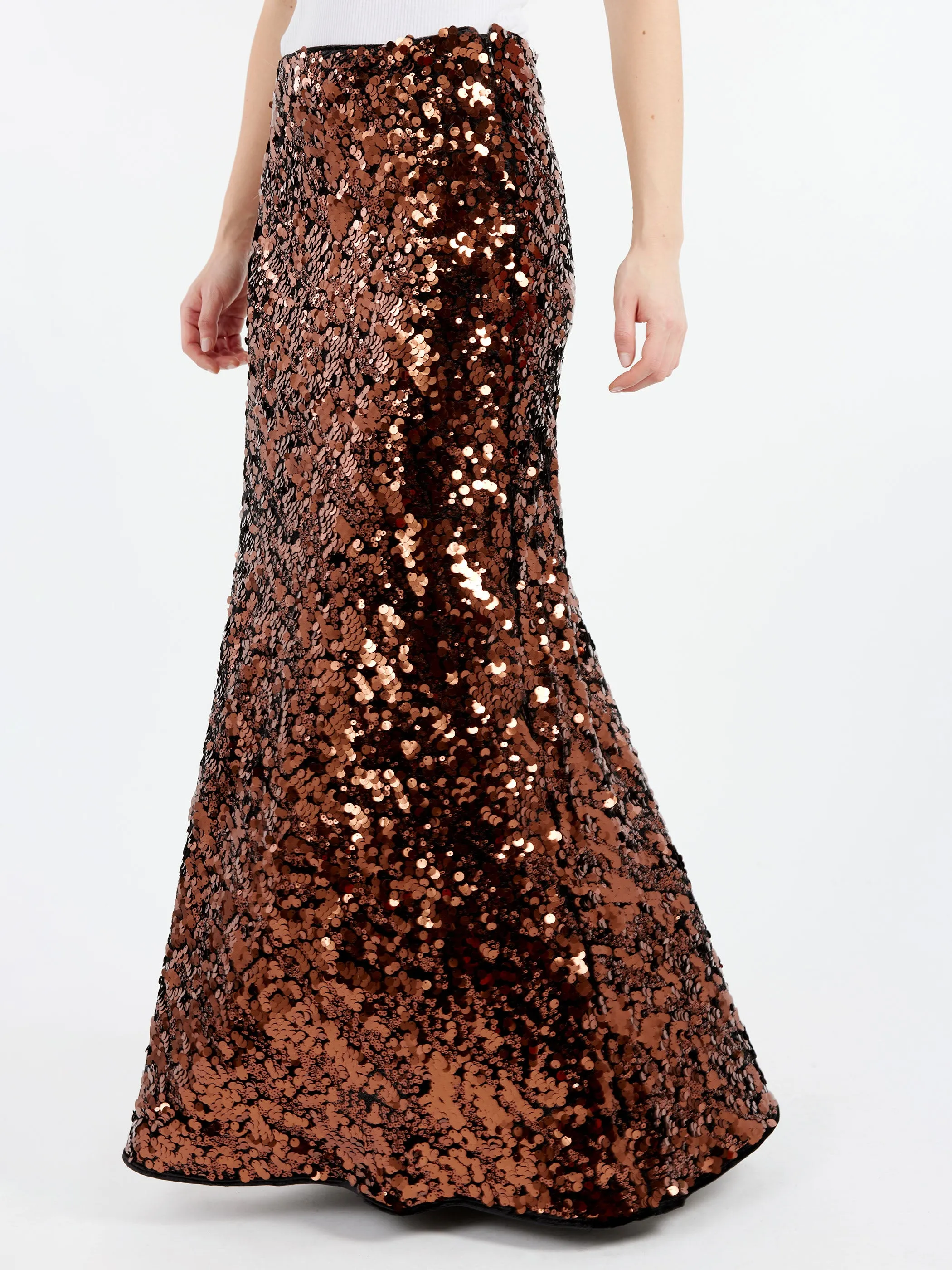 Sequins Maxi Skirt