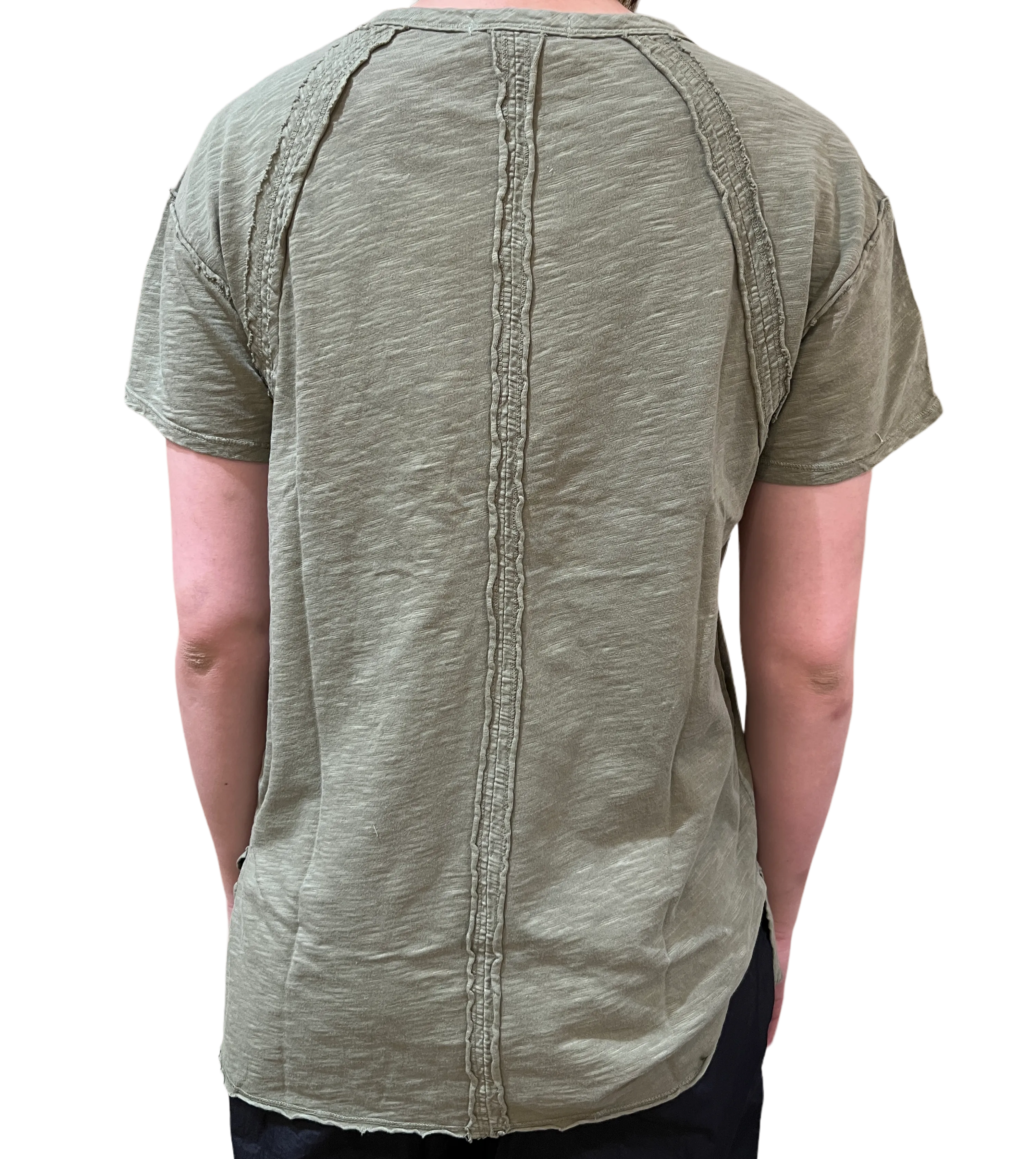 Shortsleeves Long Shirttail Tee