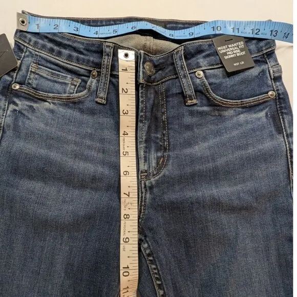 Silver Jeans Co. Most Wanted Universal Fit Mid Rise Skinny Boot Jeans W27L31 NWT