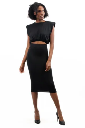 SIMPLE BLACK TWO PIECE SET