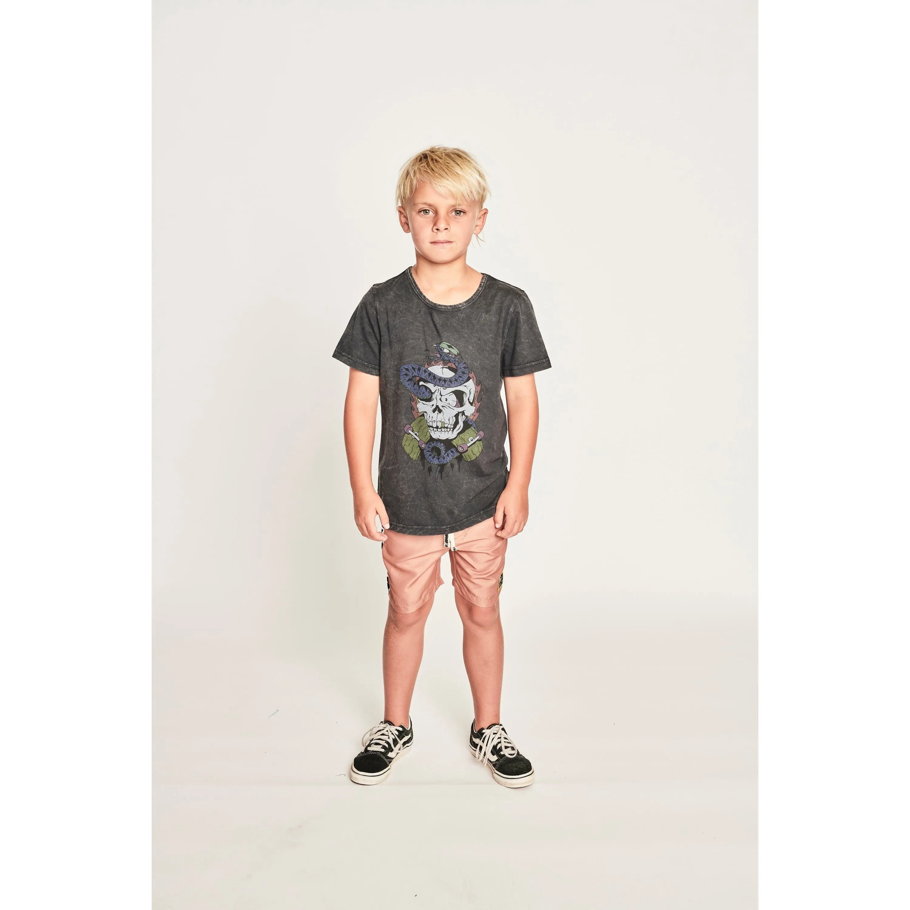 Sk8Nake Ss Tee - Mineral Black