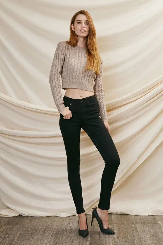 SKINNY BLACK JEAN BY KANCAN