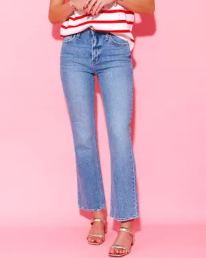 Slim Cropped Bootcut Jeans