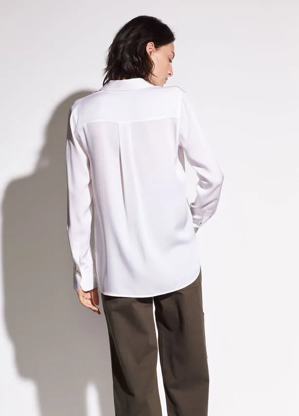 Slim Fitted Blouse (White)