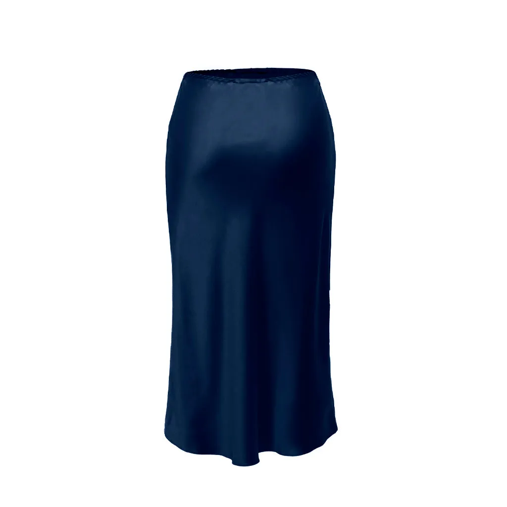 Slip Skirt - 30 mm Charmeuse - Inky