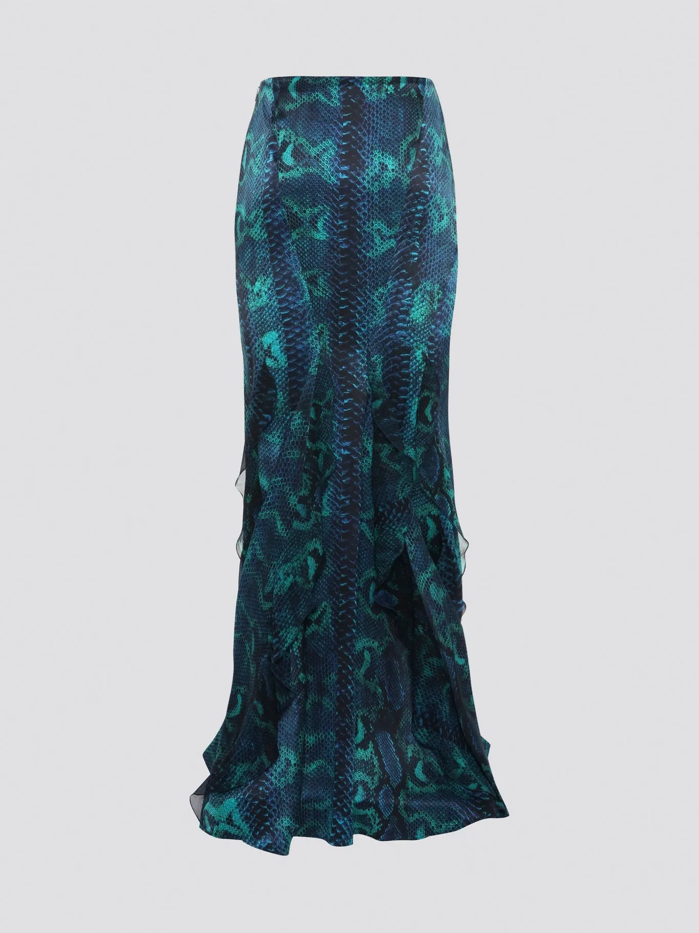 Snake Print Maxi Skirt