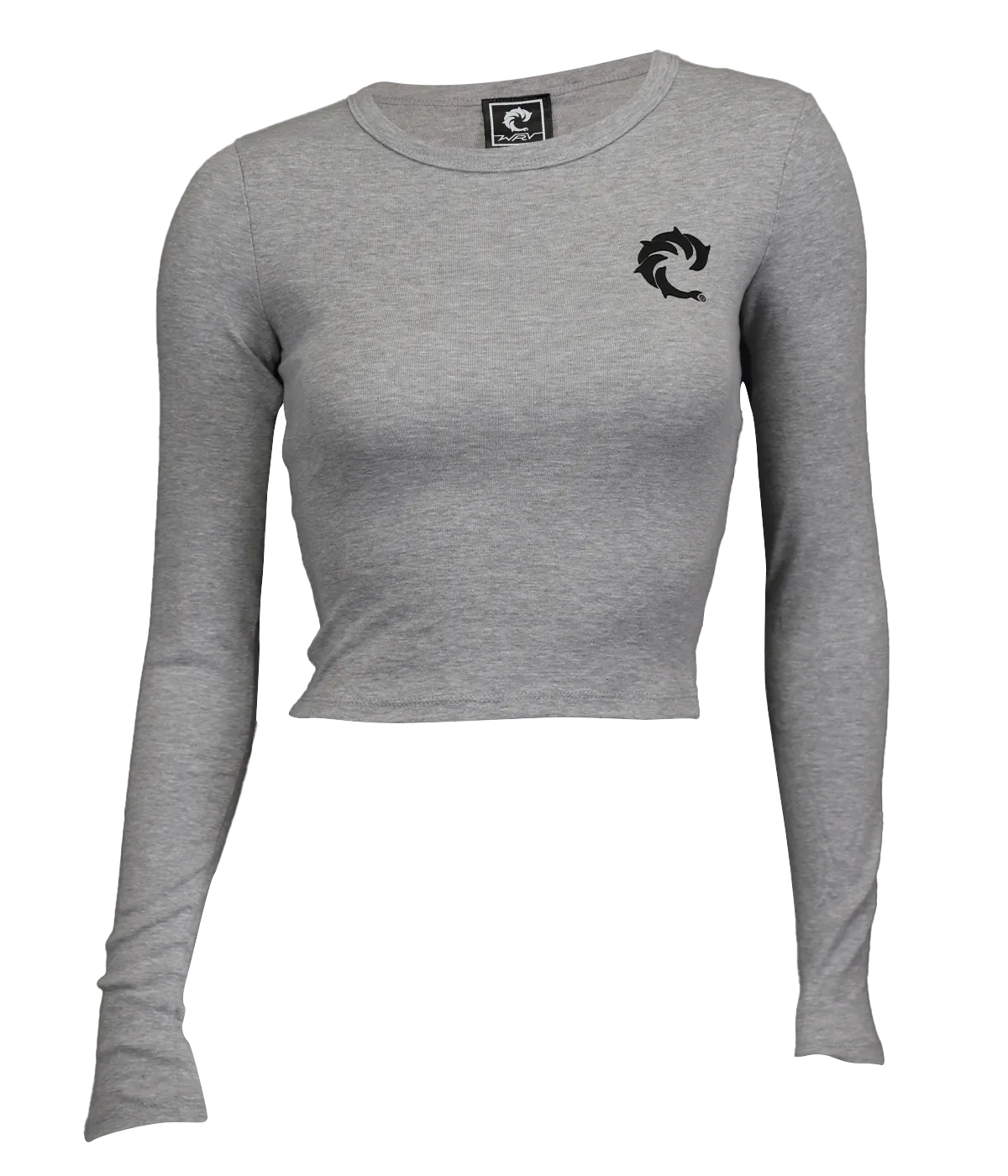 Solid Ladies Crop L/S T-Shirt